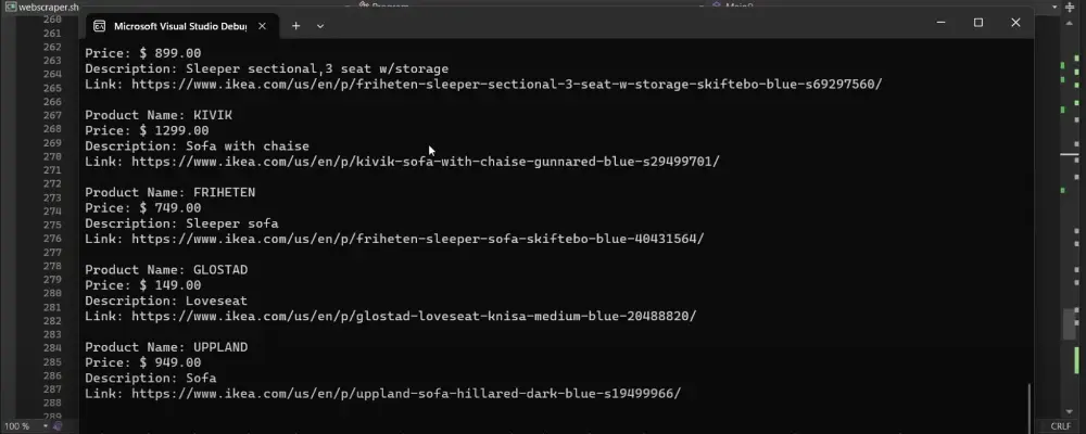 IKEA Web Scraper - Image 1